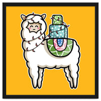 Kawaii Cute Gift Carrying Llama