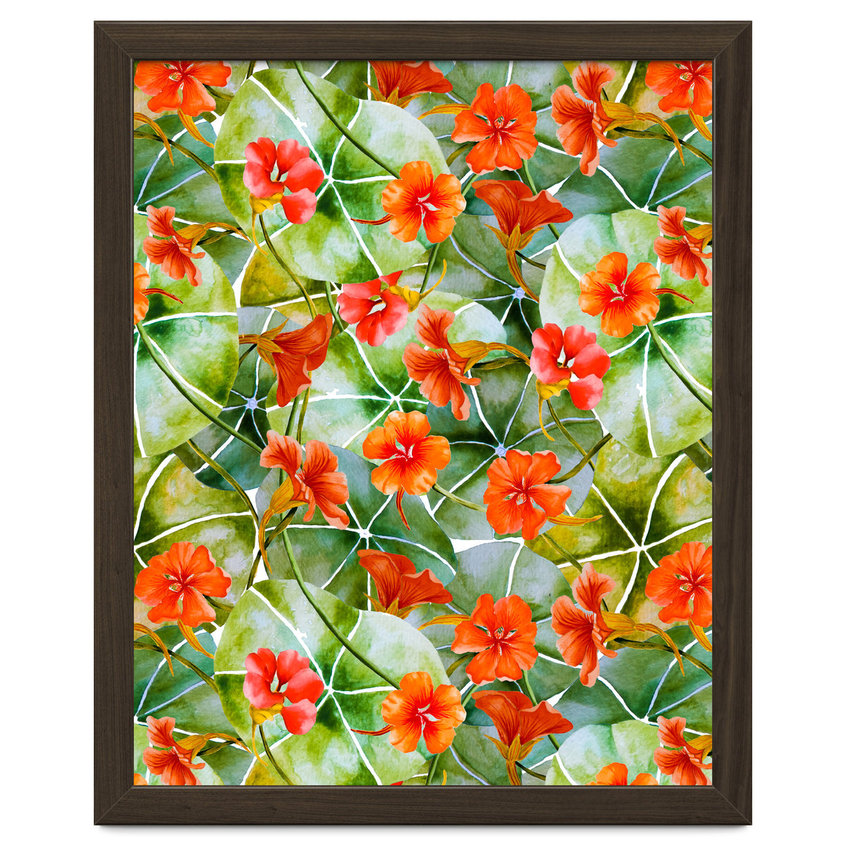 Nasturtiums watercolor 01