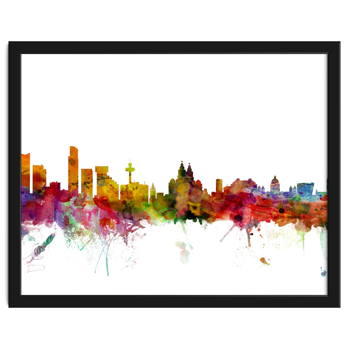 Liverpool England Skyline