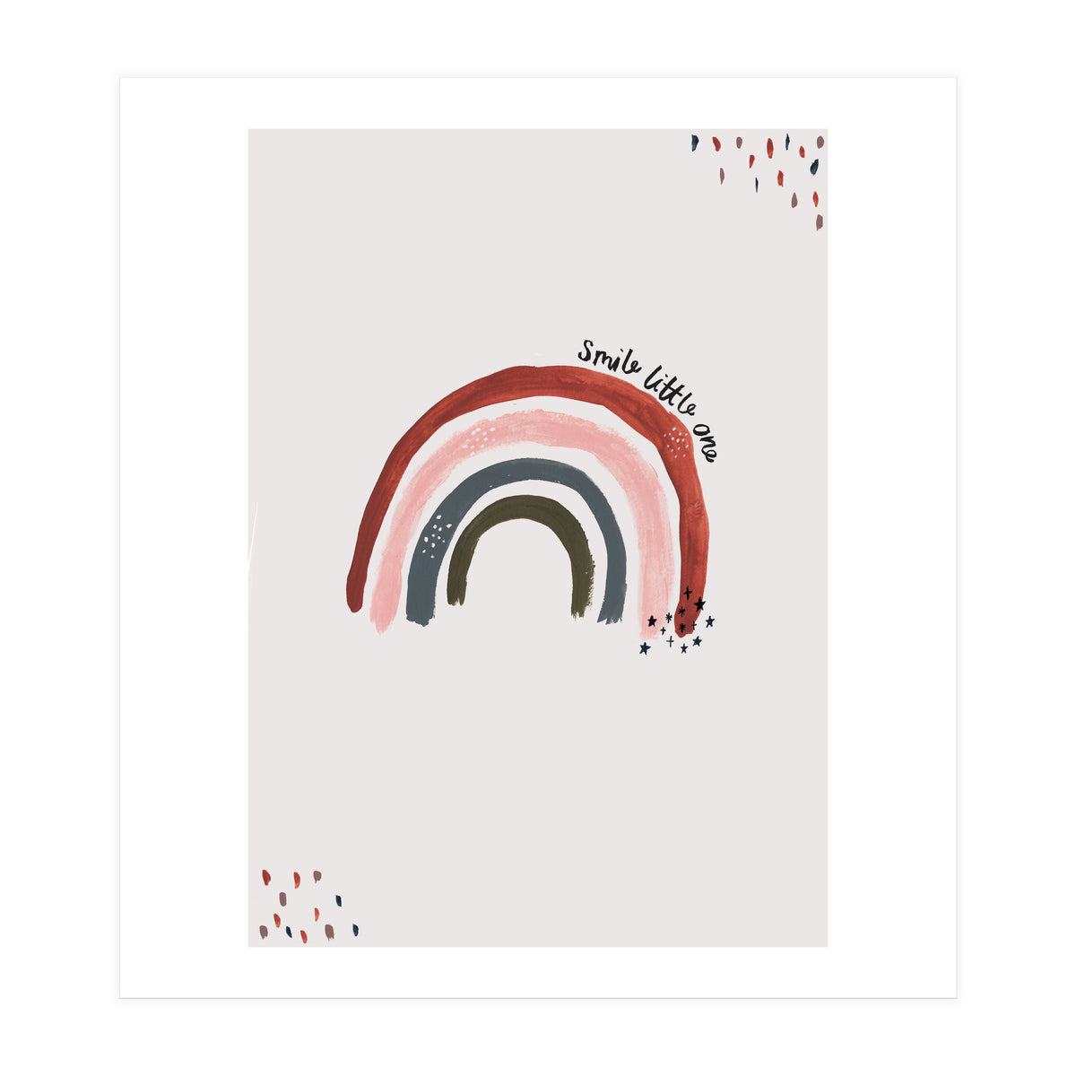 Smile Little One Rainbow Portrait (Print Only)