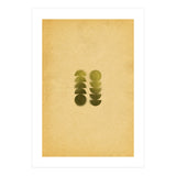 Green blurry geometric shapes (Print Only) thumbnail