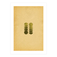 Green blurry geometric shapes (Print Only)