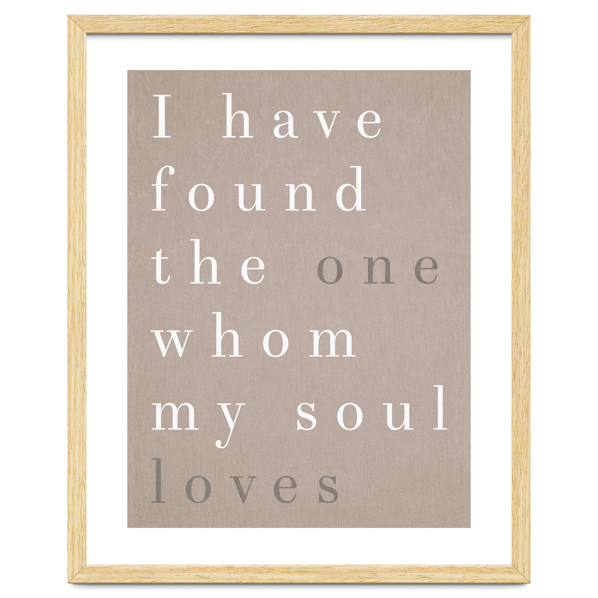 The One My Soul Loves