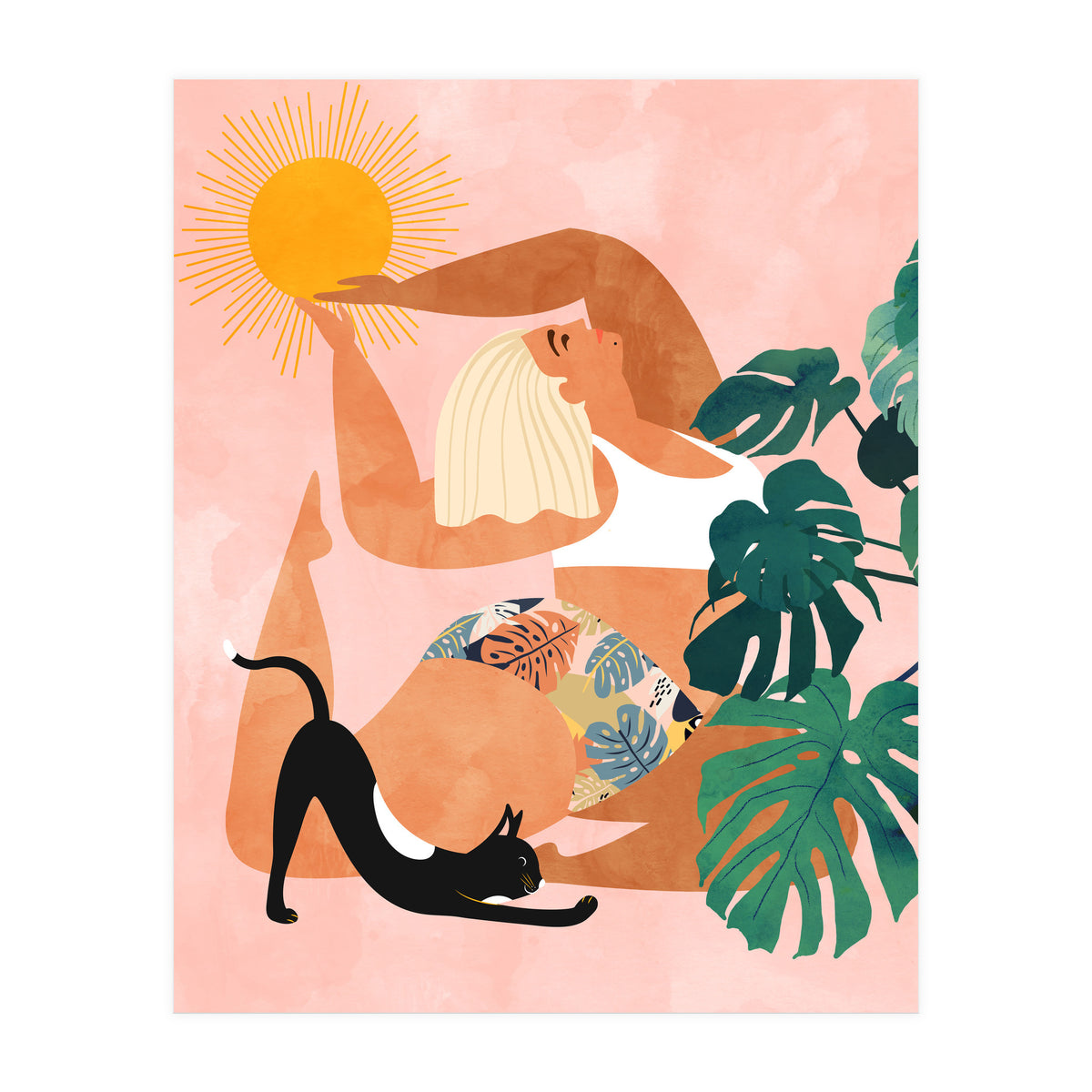 Tropical Yoga (Print Only)