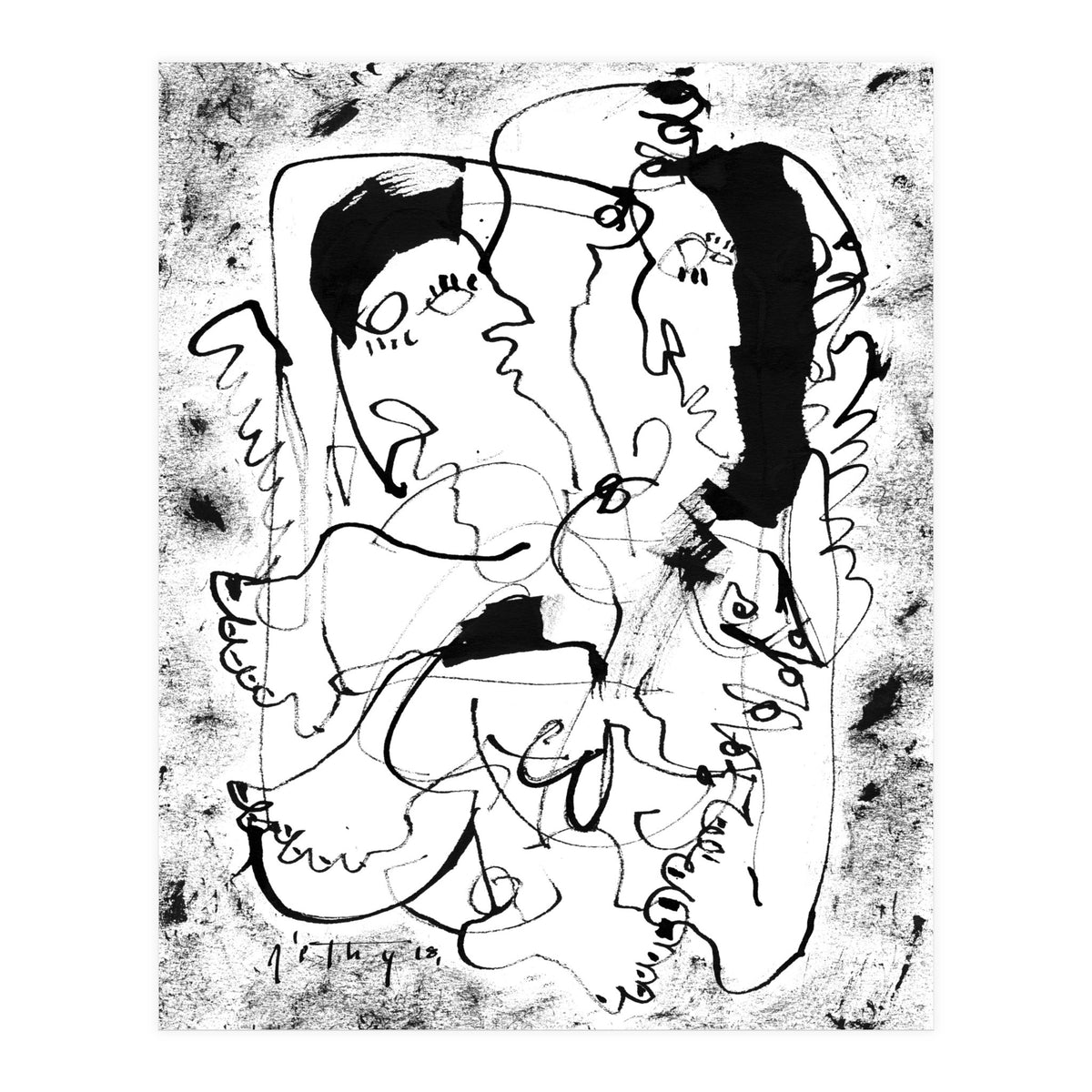 Dancing Forever - b&w (Print Only)