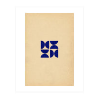 Ultramarine abstract shapes (Print Only)