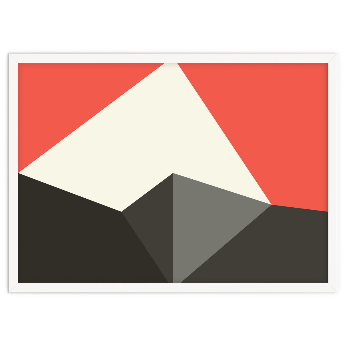 Geometric Shapes No. 77 - pink & grey