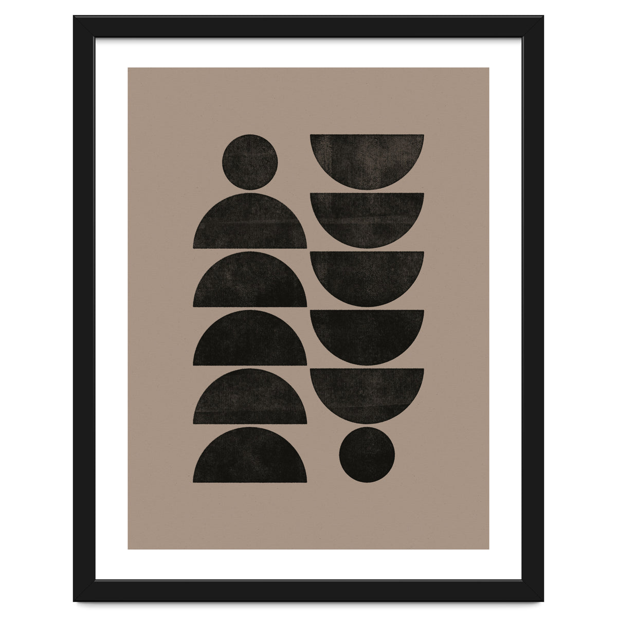 Mid-Century Modern No.30 - Woodblock Print