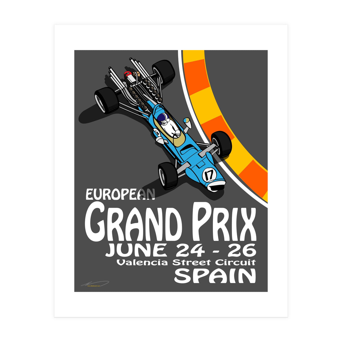European Grand Prix poster (Print Only)