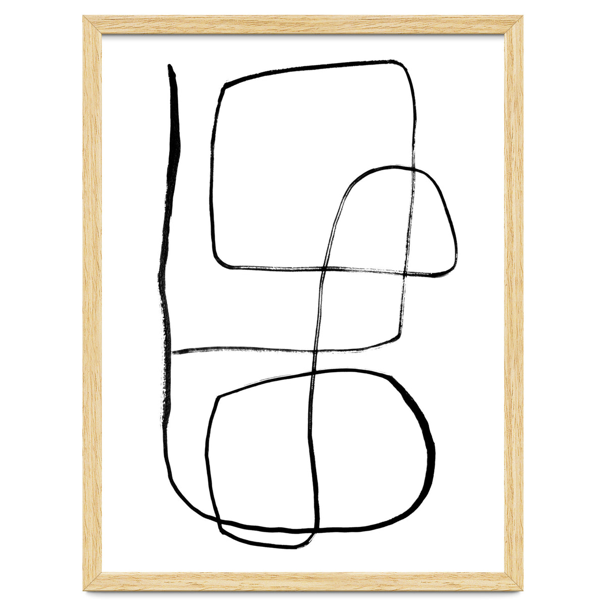 Mid-Century Line Art Print #3