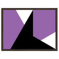 Geometric Shapes No. 64 - purple & black