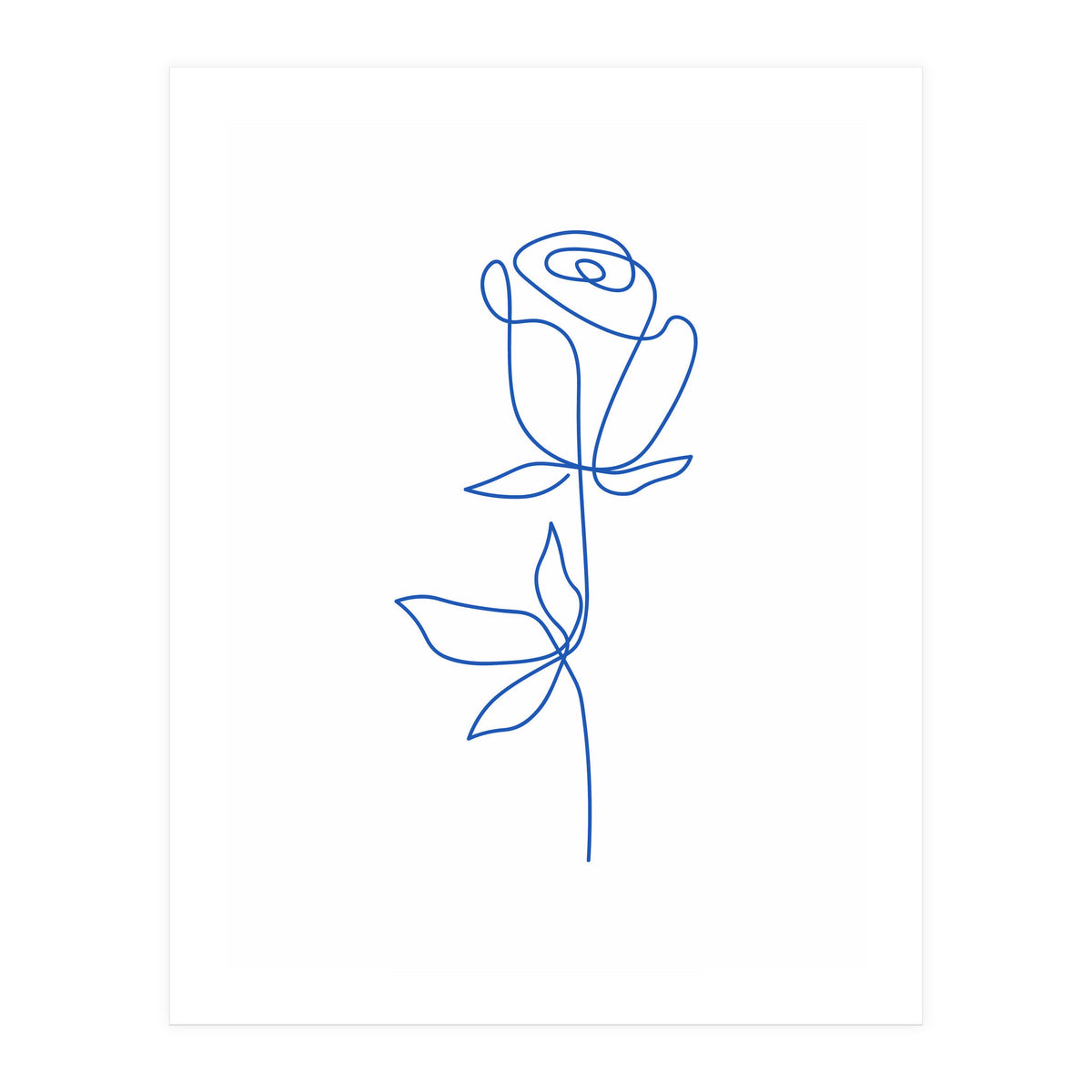 One Line Art Flower (Print Only)