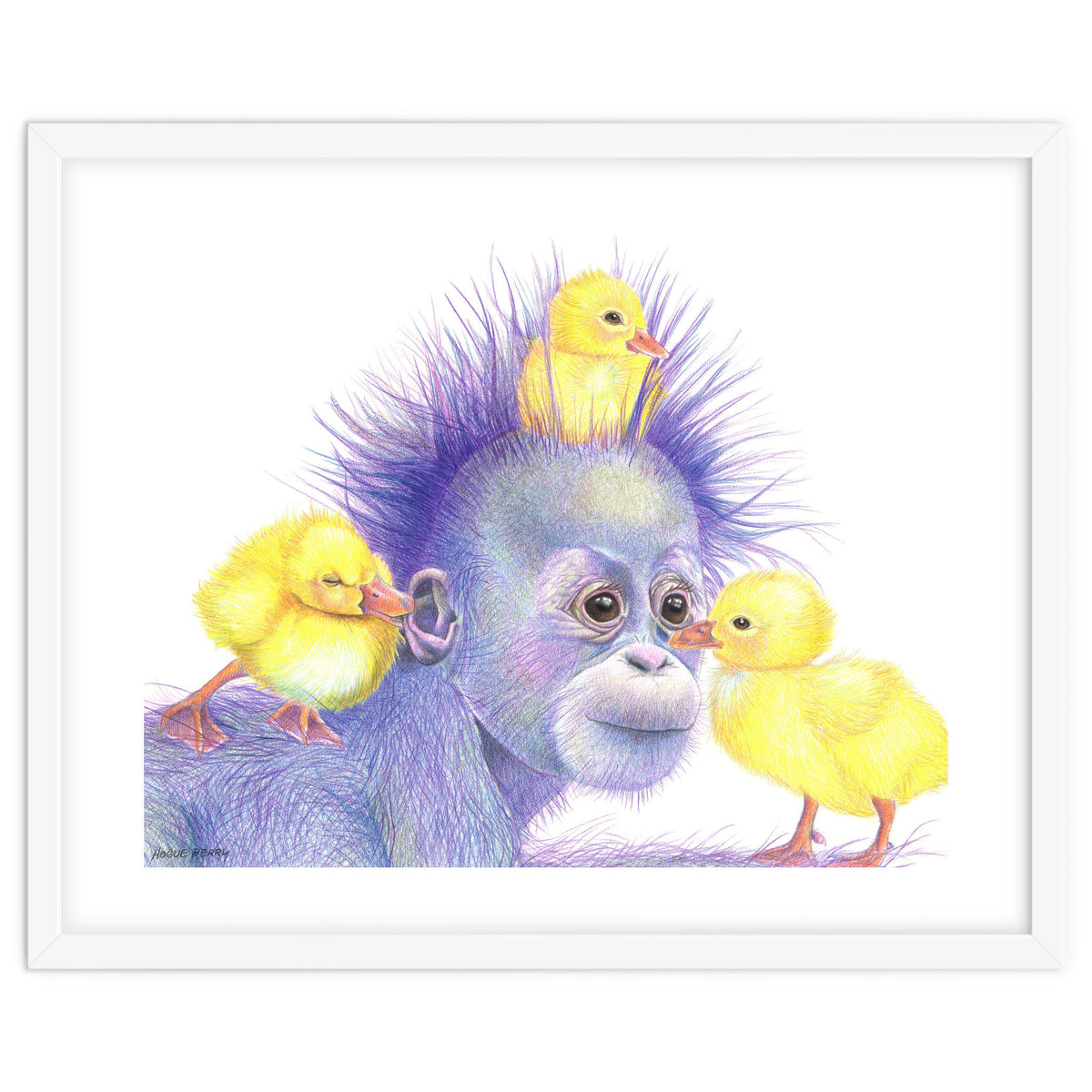 Purple Orangutan and Ducks