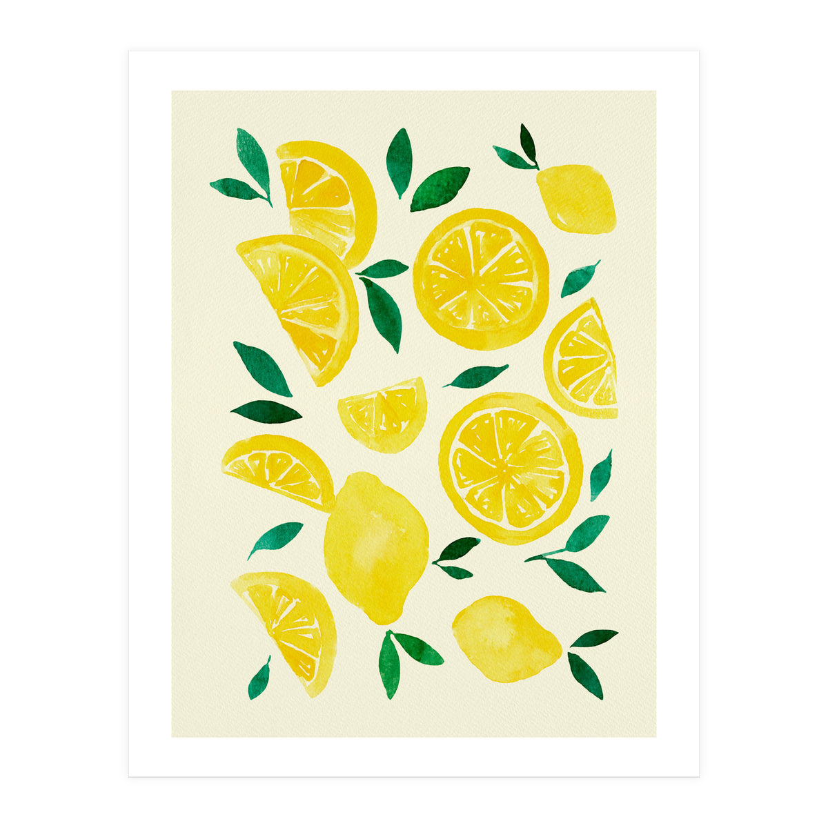 Watercolor lemons (Print Only)