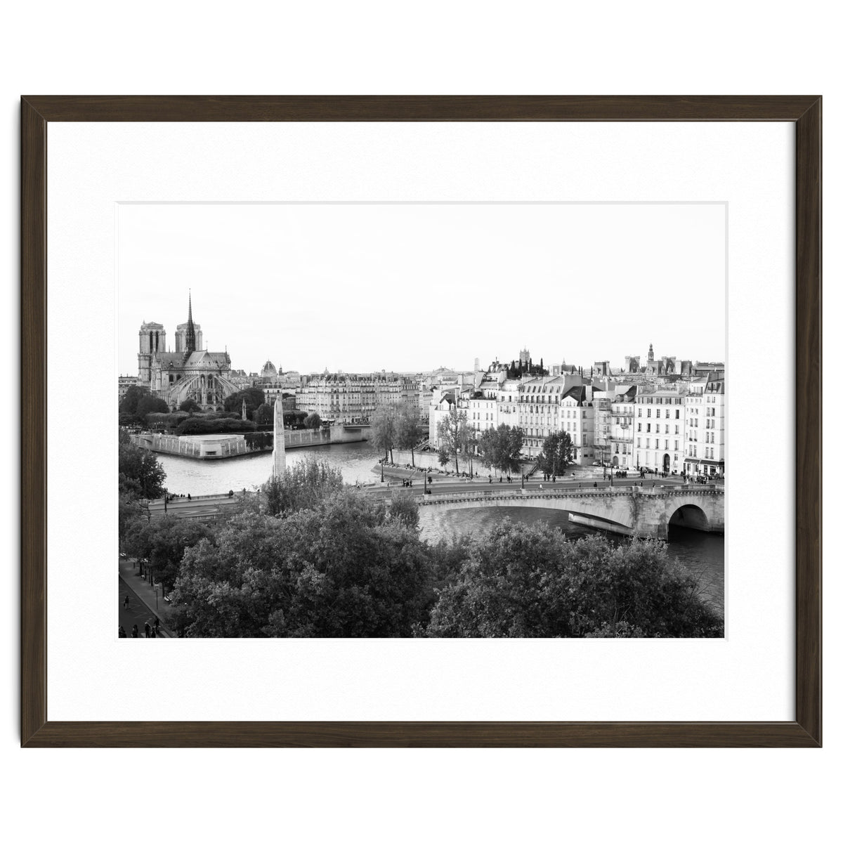 Paris View in Black and White