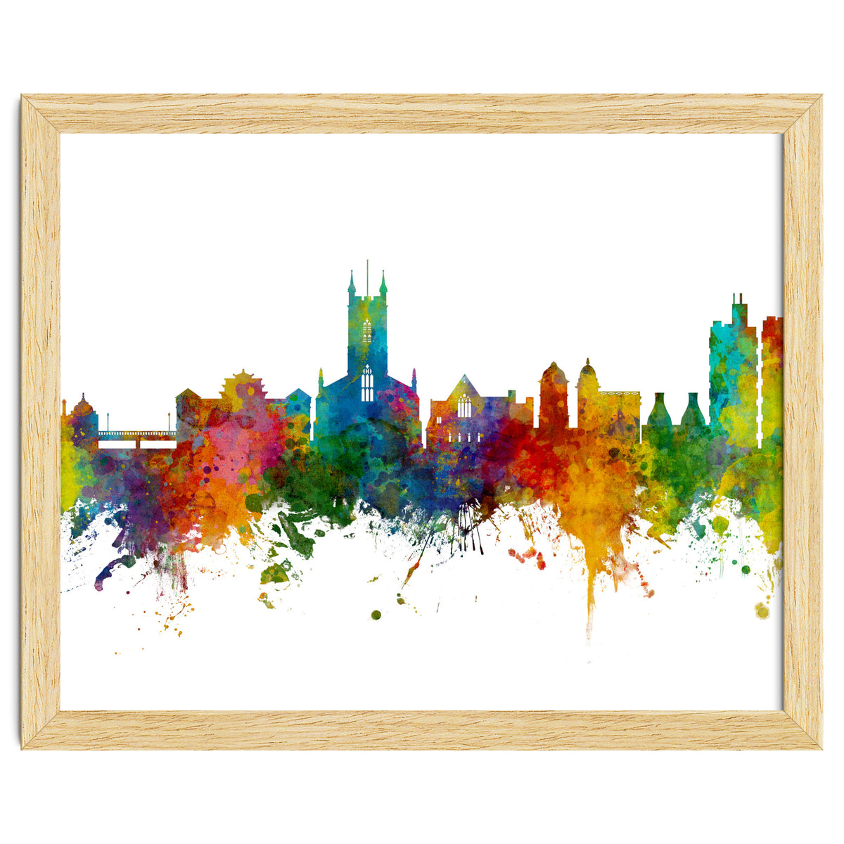 Stoke-on-Trent England Skyline