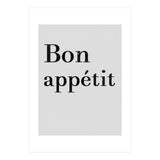 Bon Appétit, Grey (Print Only) thumbnail
