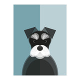 Mid Century Geometric Miniature Schnauzer Dog (Print Only) thumbnail