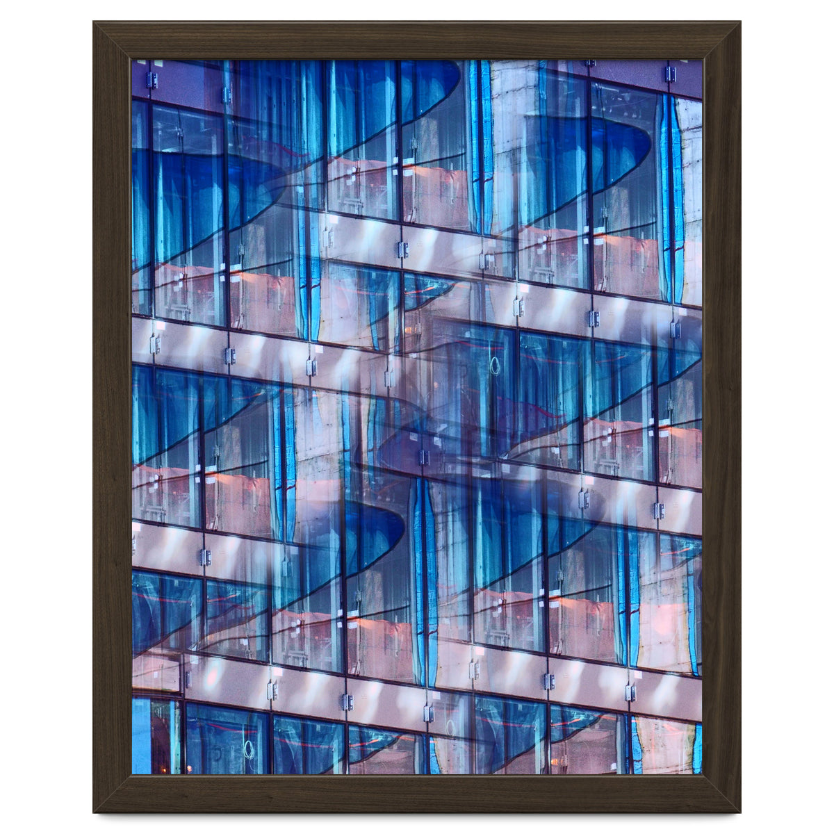 Blue Skyscraper Abstract