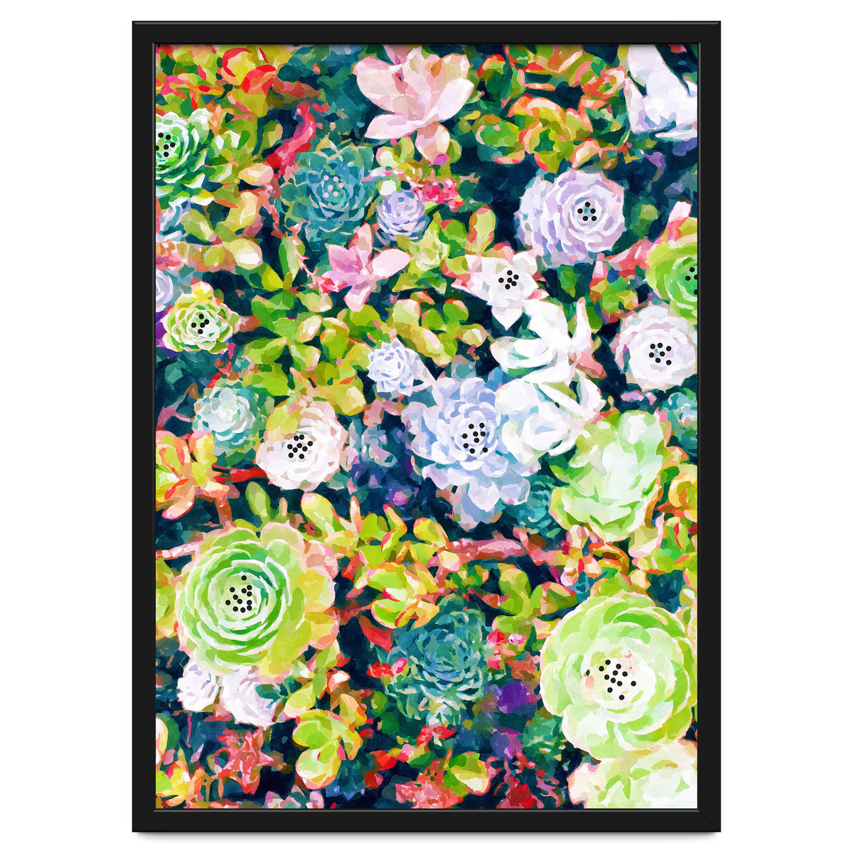 Watercolor Succulents