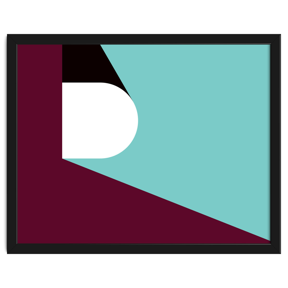 Geometric Shapes No. 82 - purple & teal