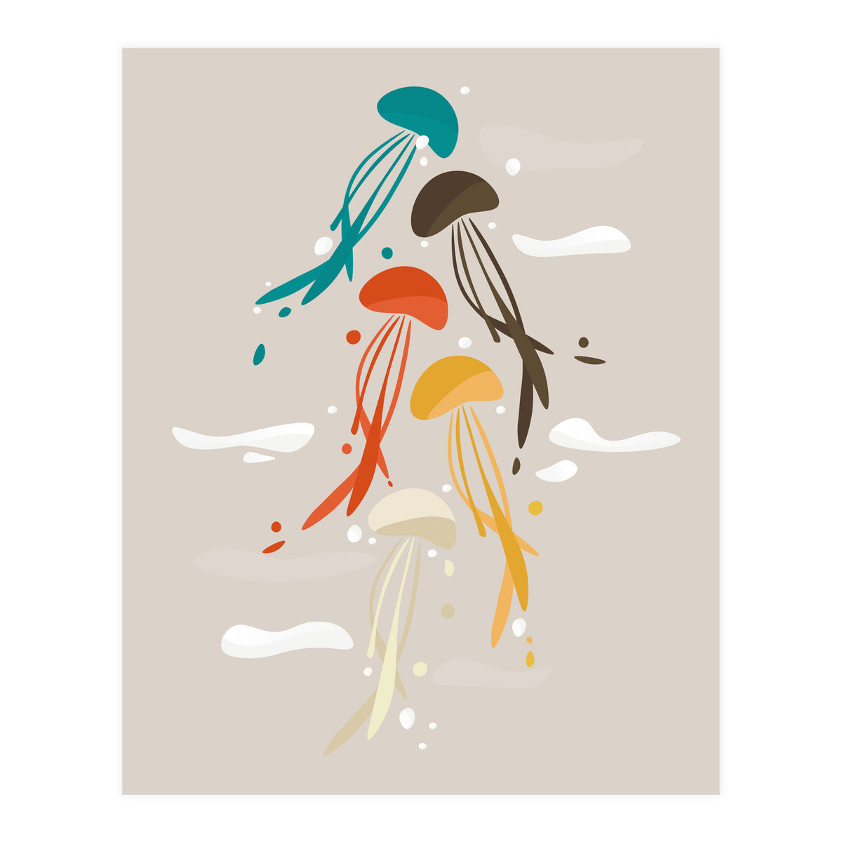 Jellyfish ascend the sky (Print Only)