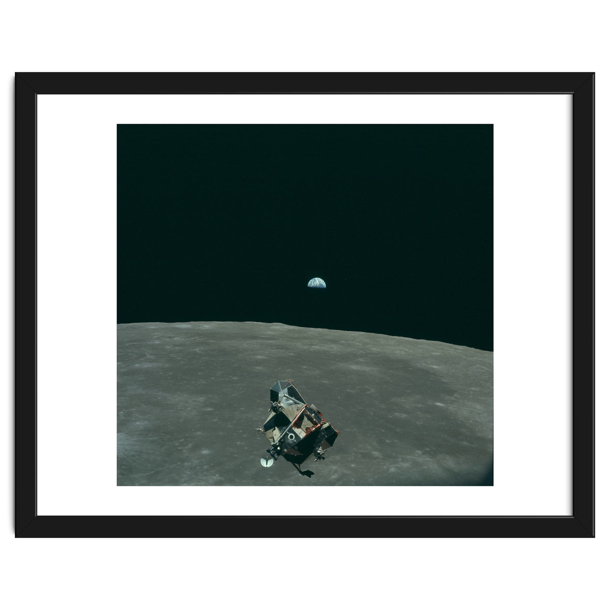Earth, Moon And Lunar Module, As11 44 6643