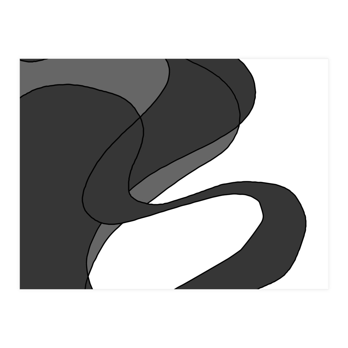 Grey Waves 3 (Print Only)