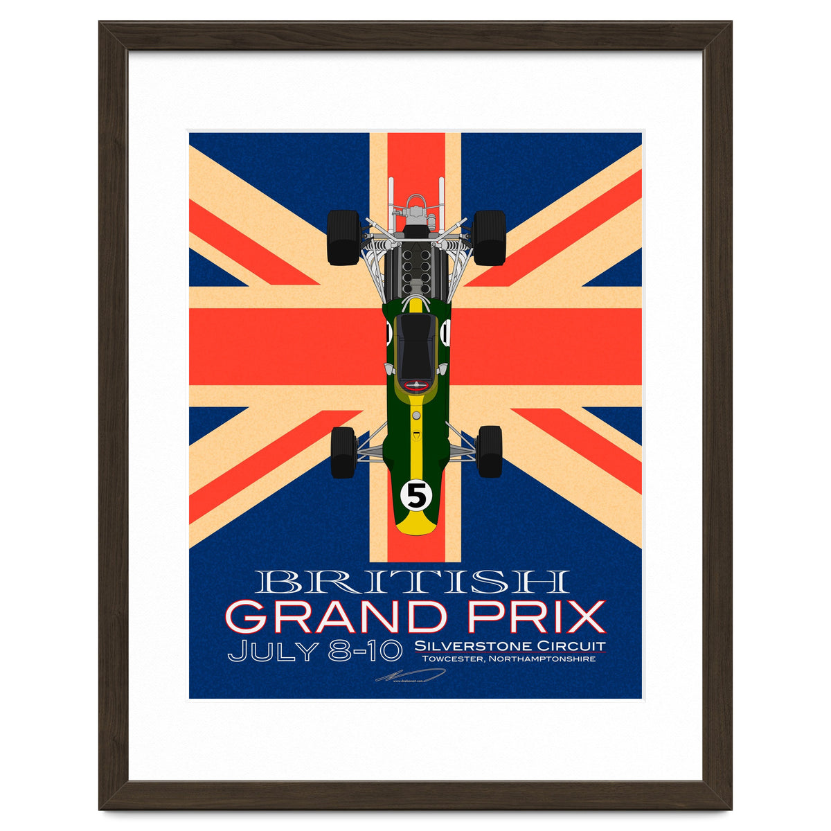 British Grand Prix poster