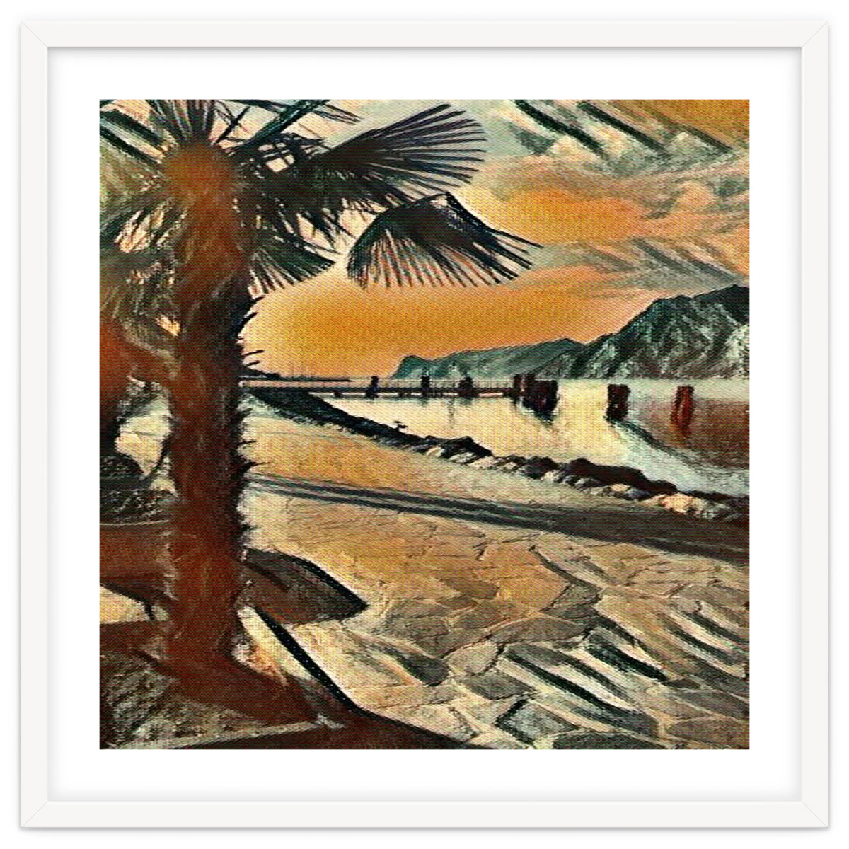 End of the day on Lake Garda, Italy.