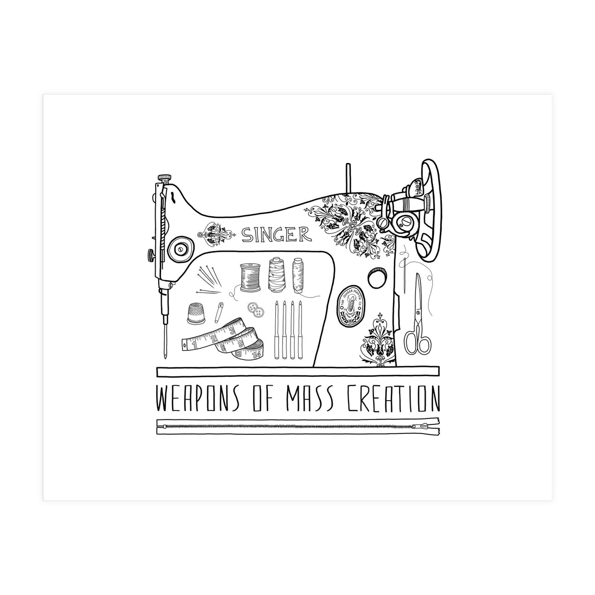 Weapons Of Mass Creation - Sewing (Print Only)
