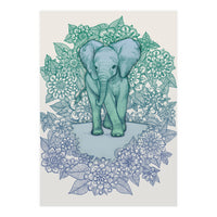 Emerald Elephant in the Lilac Evening (Print Only)