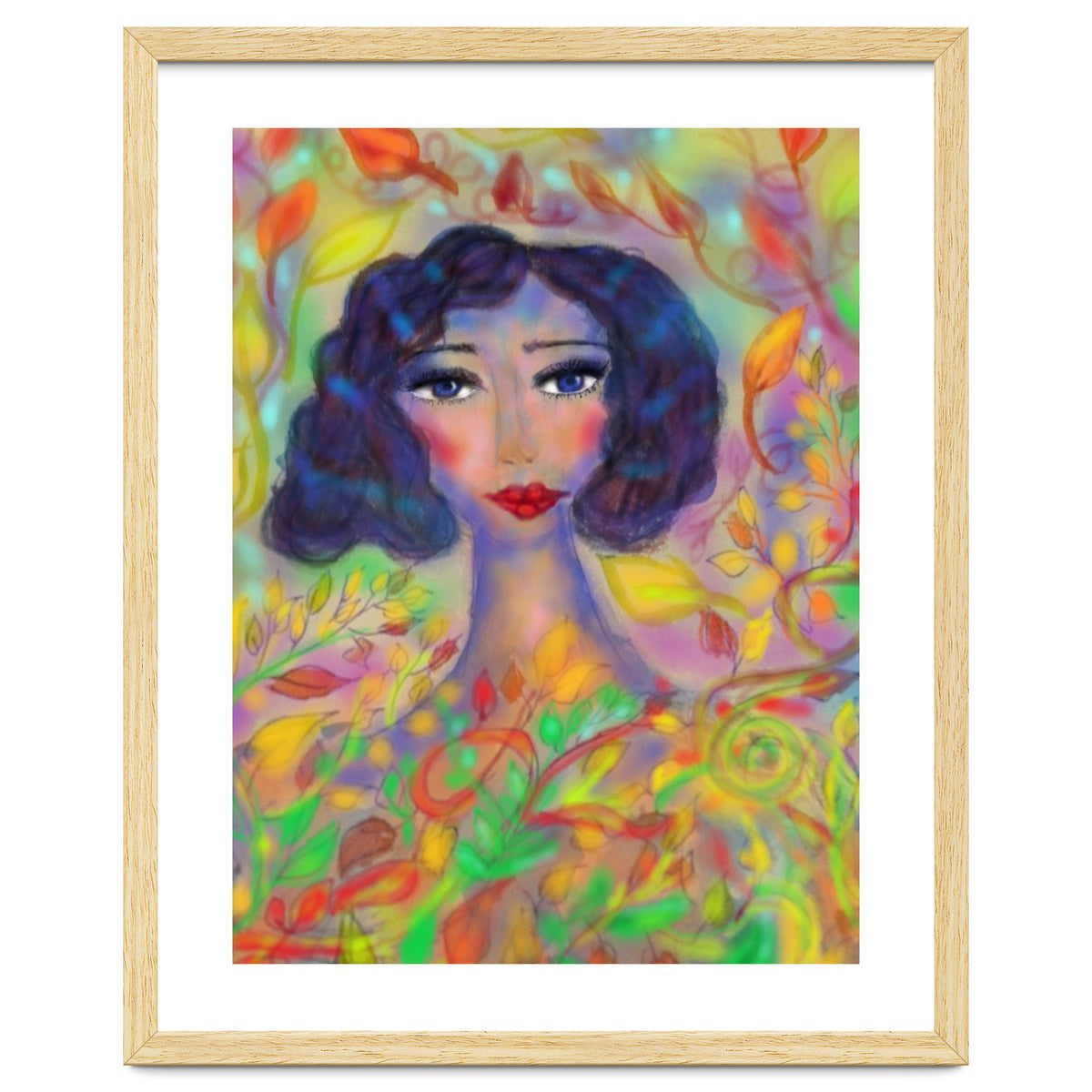 A GIRL IN AN ENCHANTED FOREST