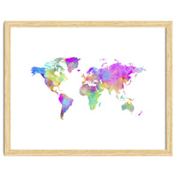 Colorful Watercolor Map