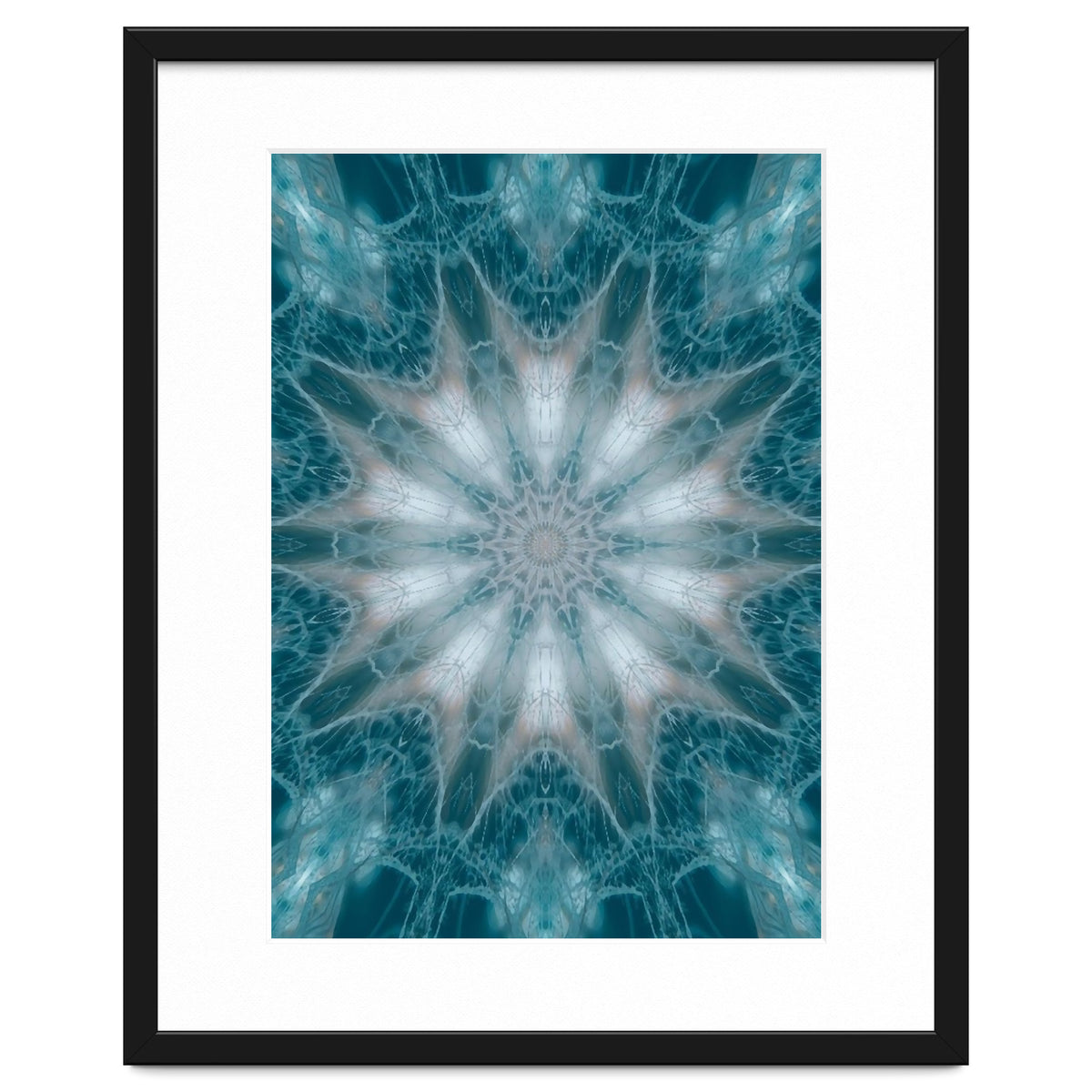 Mandala - Green, White, Rose