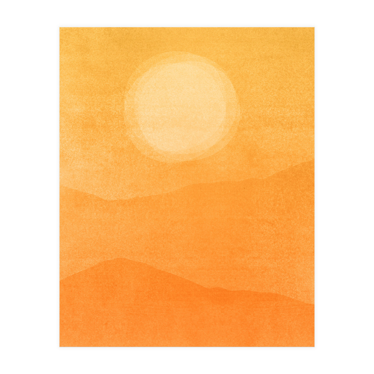 Golden Afternoon Abstract (Print Only)