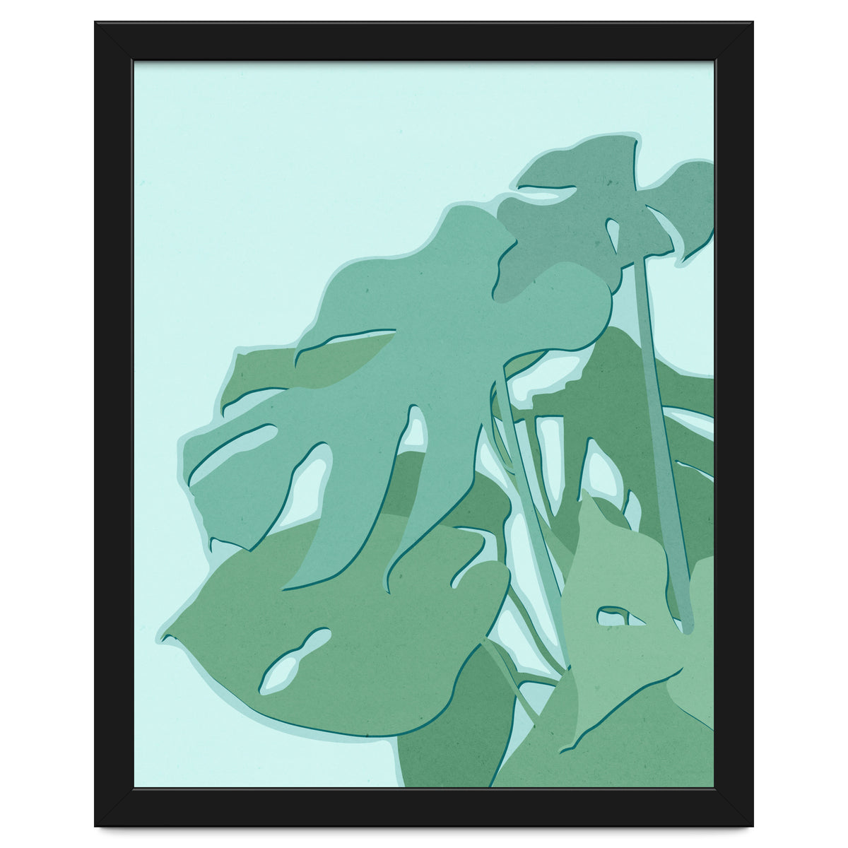 Minimal Monstera Leaves - Greener Eden