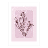 Magnolia Simple Minimal Geometric - Boho Botanical Leave (Print Only) thumbnail