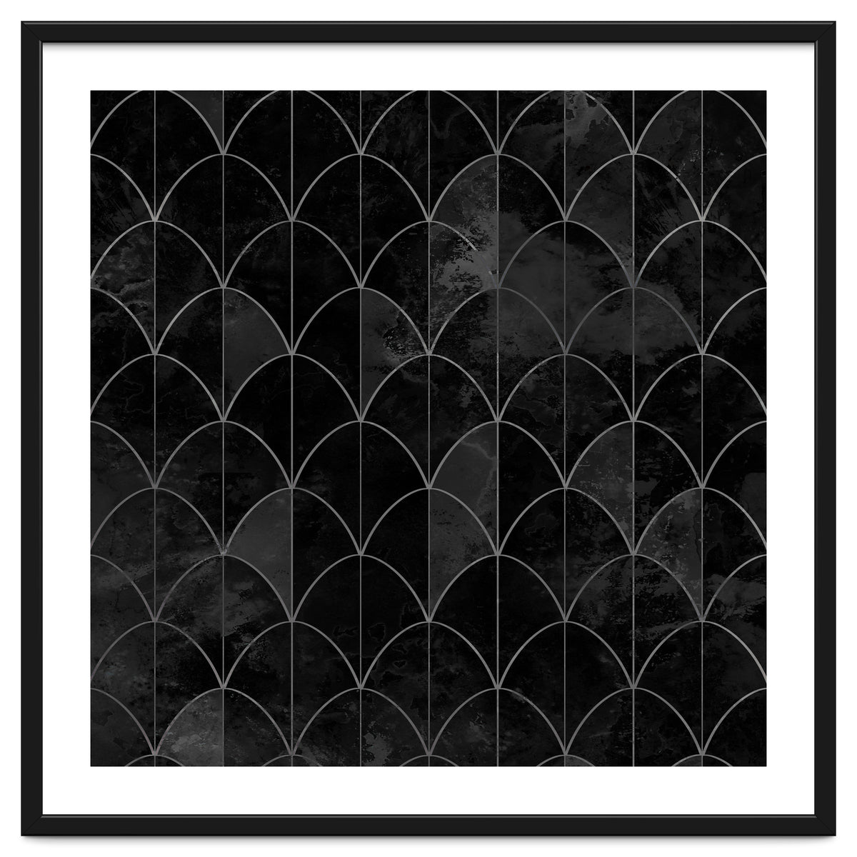 Mermaid scales. Black and white