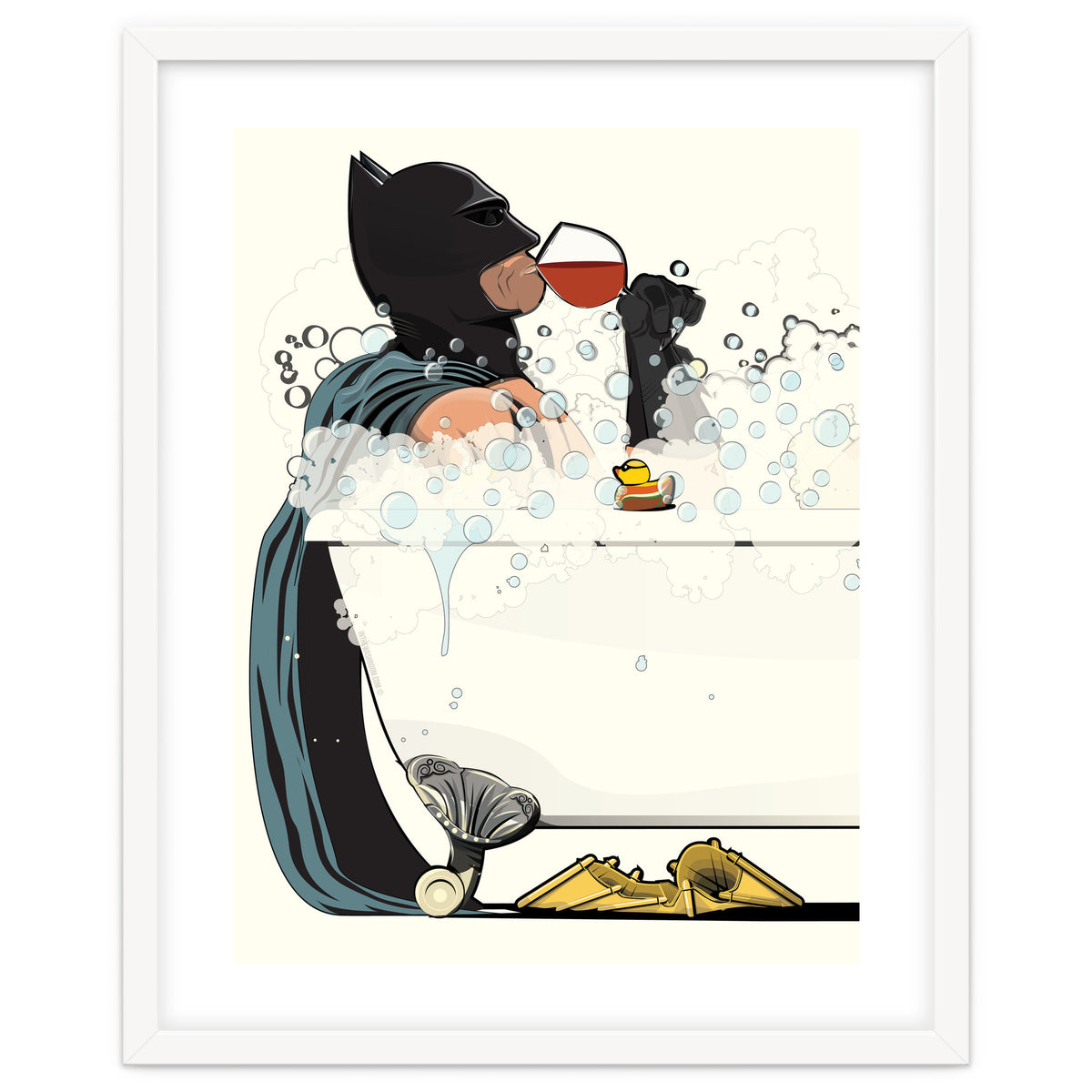 Batman in the Bath, funny Bathroom Humour