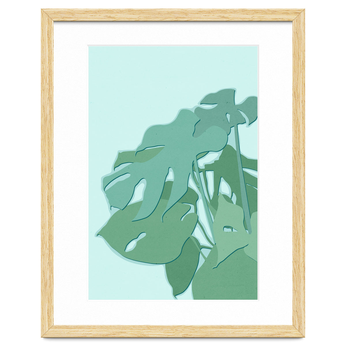 Minimal Monstera Leaves - Greener Eden