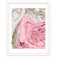 Nude+ Pink Marbling Art #society6 #decor #buyart