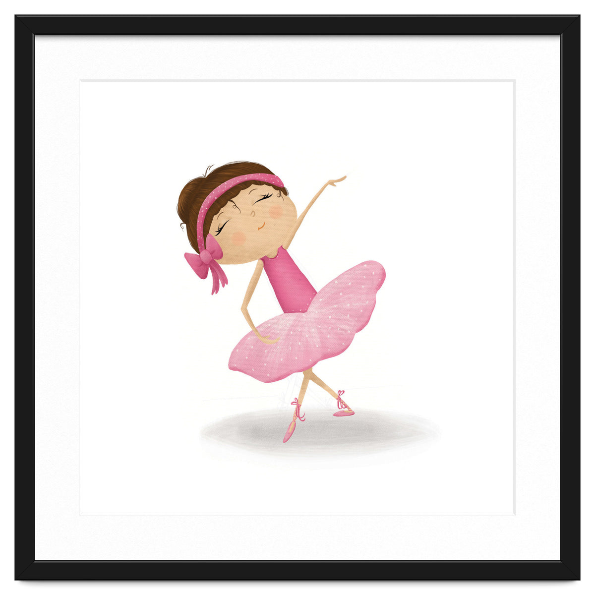 Adorable Plie Ballerina Nursery Print