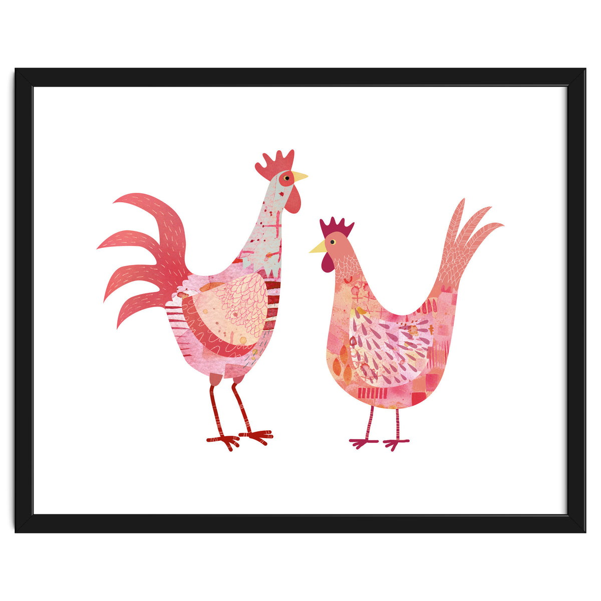 Hen And Cockerel