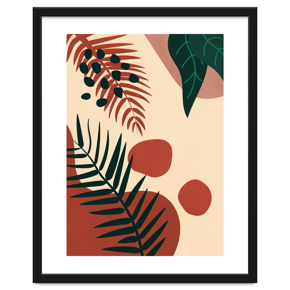 Abstract Palm Leaf