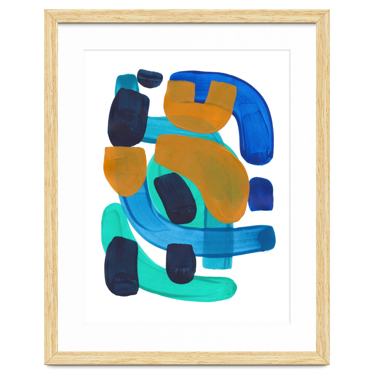 Marine Shapes Yellow Accent