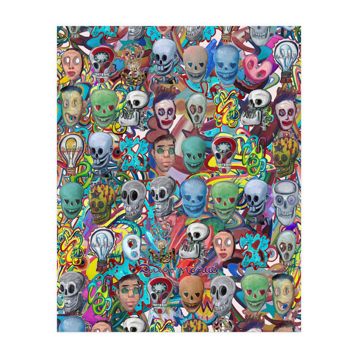 Calaveras Y Graffitis 3 (Print Only)