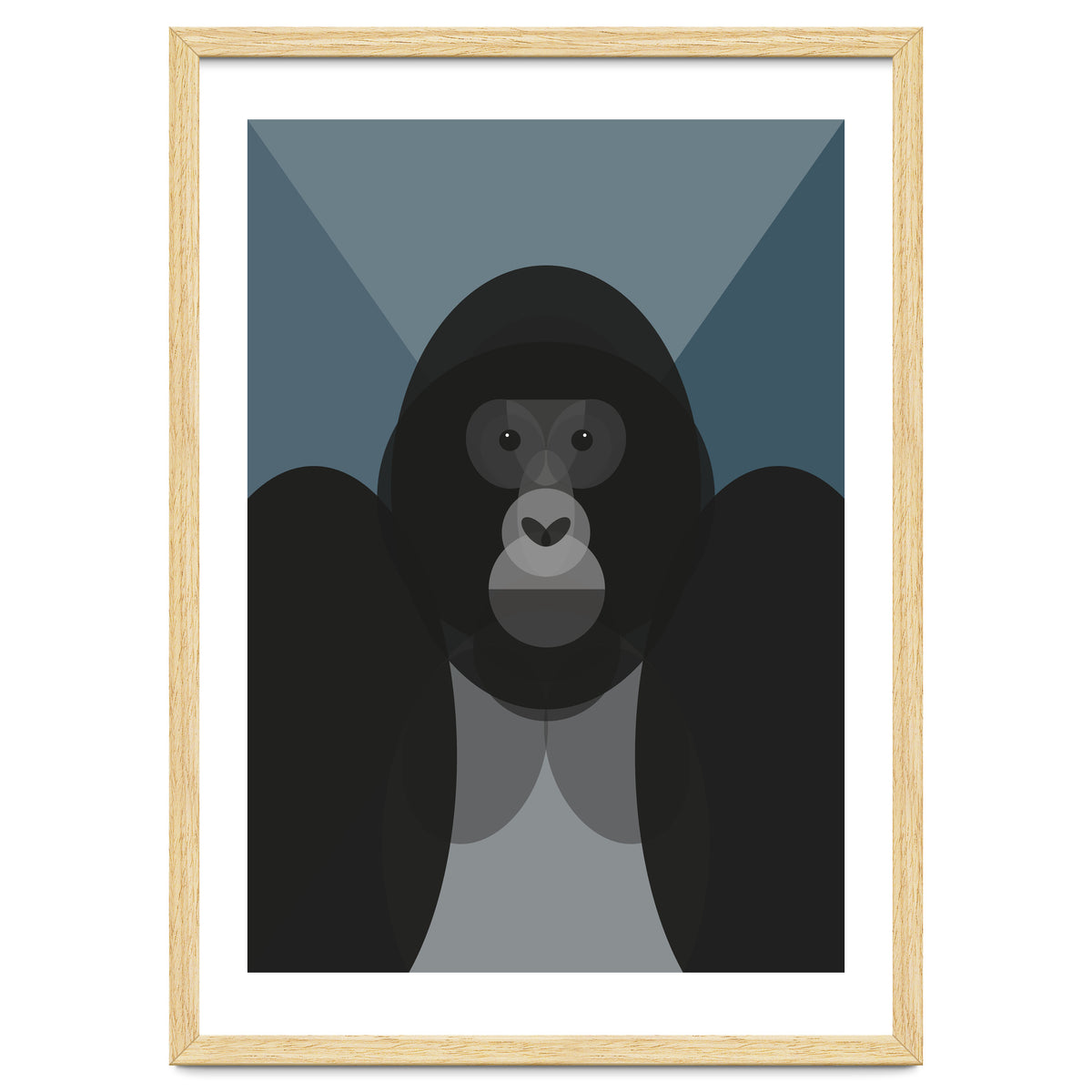 Mid Century Geometric Gorilla