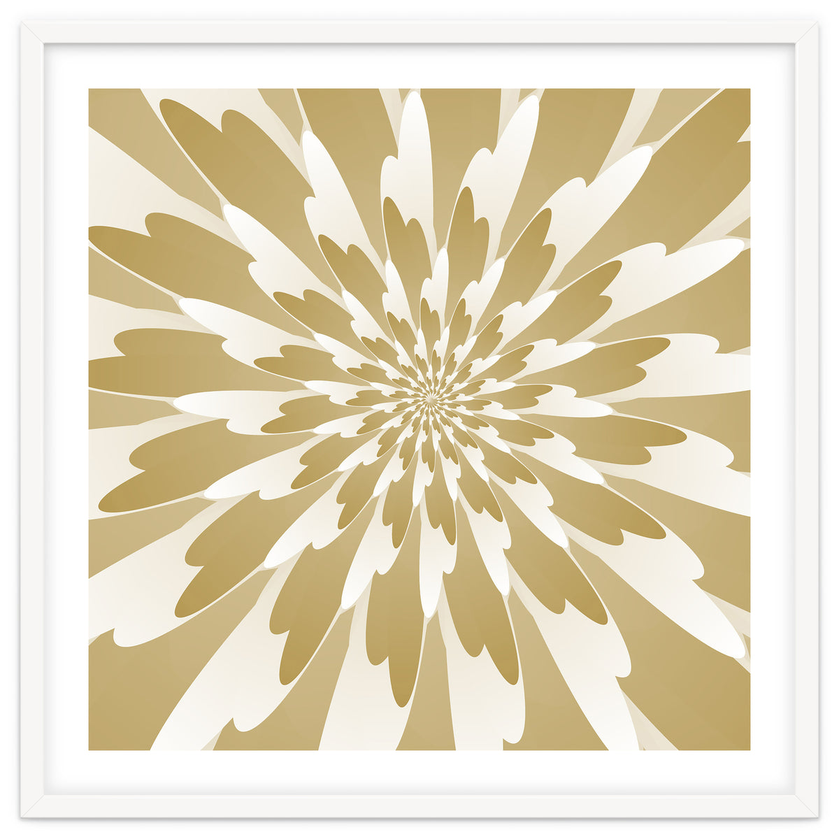 Spiral Flower Design Art