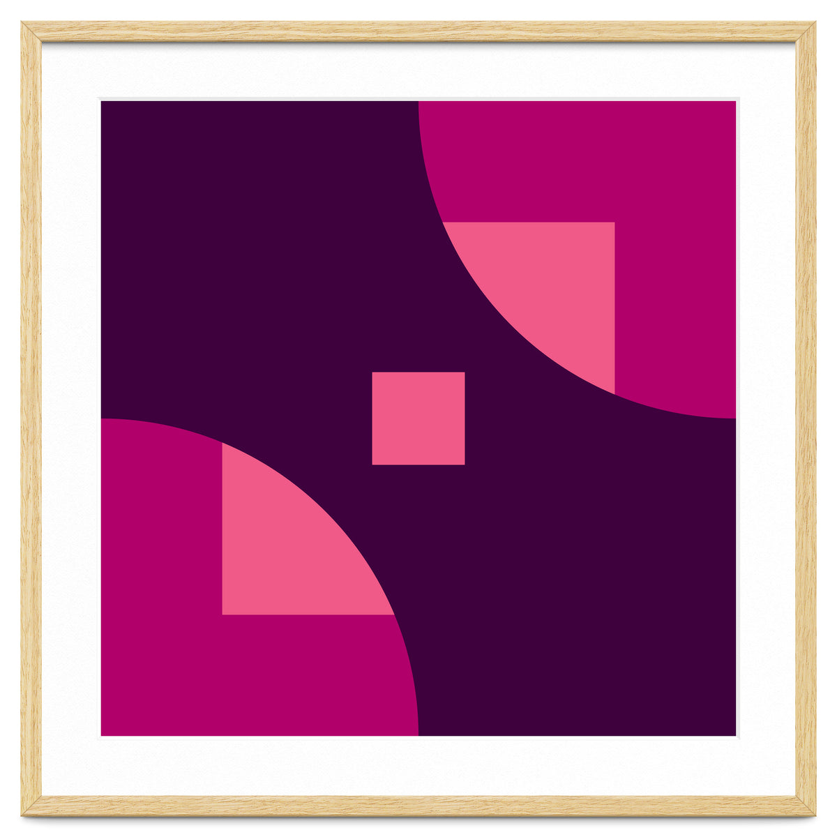 Geometric Shapes No. 1 - purple & pink squares